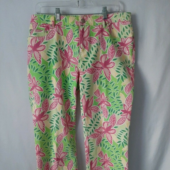 Lilly Pulitzer Pants - Lilly Pulitzer Capris Size 10 Butterfly Sequined